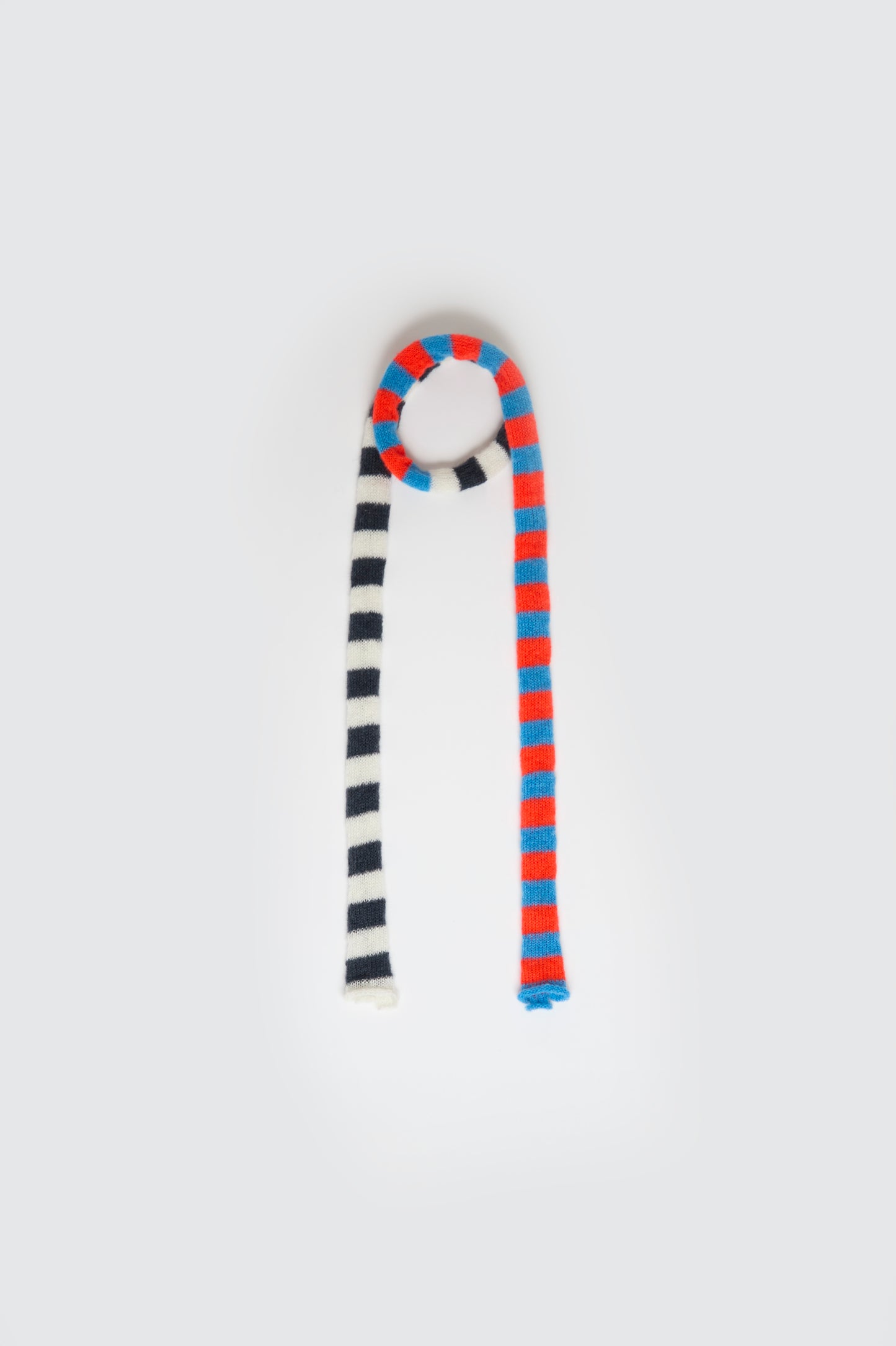 X Scarf - Black/White Orange/Blue